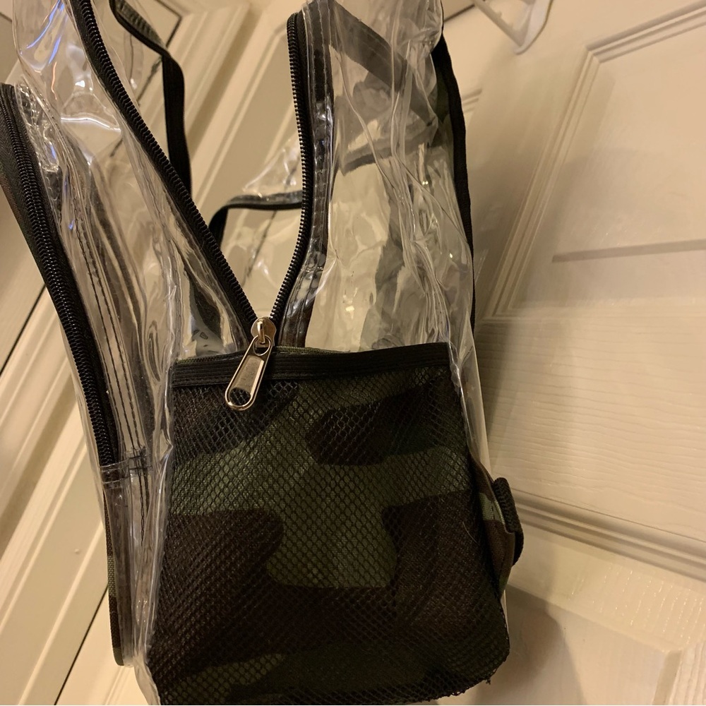 Unisex Camouflage Clear backpack - Picture 7 of 8